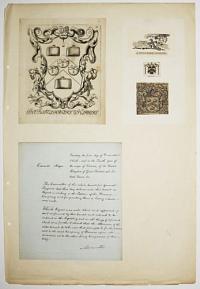 [Scrapsheet of Ephemera relating to the Worshipful Company of Bottlemakers and Horners.]