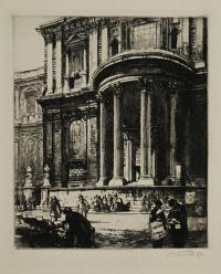 St Paul's Cathedral (South Porch) [pencil on mount].