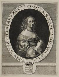 Marie de Neufville Veufve du Comte Doriat, et Maintenant Dame de Courselle Ag&eacute;e de 20ans en l'Ann&eacute;e 1633.