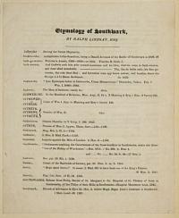 Etymology of Southwark by Ralph Lindsay, Esq.