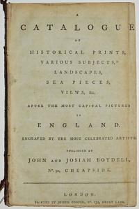 A Catalogue of Historical Prints, Various Subjects, Landscapes, Sea Pieces, Views, &c.