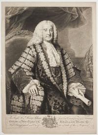 The Right Hon.ble Henry Pelham, first Lord Commissioner of ye Treasury,