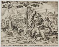 [Judah and Tamar.] Iudas et Thamar Coevnt Promittitur Hoedus Annulus, Armill&aelig;, Atqu&aelig; Pedum Pro Pognore Dantur.