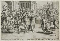 [Uriah before David.] Rex rogat Urian de bello, mittit et illi, Addita nectarys vina