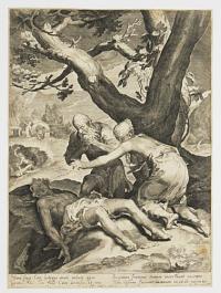 [Adam and Eve Mourning Abel.]