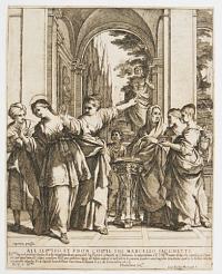 [St. Babia Refusing Sacrifice.]