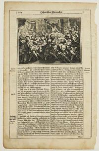[A feast with Persians being murdered.]