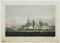 Representation of the gallant attack made by the Rinaldo , Capt.n Anderson, and the Redpole, Capt.n C. Campbell, on a Division of the Enemy's flotilla, in Boulogne Bay Sept.r 3.rd 1811.