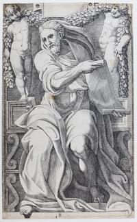 [The prophet Isaiah from Raphael's fresco in S.Agostino, Rome.]