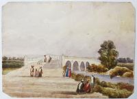 [Eight watercolour views of Larkhana, Pakistan].