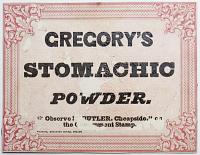 [Advert.] Gregory's Stomachic Powder.