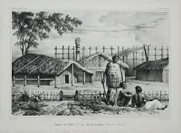 Cases du Paha (Village) de Kororareka (Nouvelle Z&eacute;lande).