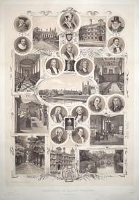 Memorial of Clare College Cambridge.