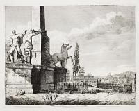 [Quirinal] Veduta Generale dei Gran Colossi sul Monte Quirinale.