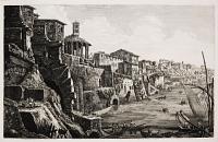 [The banks of the Tiber] Veduta dell' Antiche sostruzioni fatto da Tarquino, dette il bel Lido,