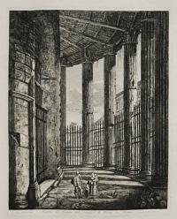 [Temple of Hercules Victor] Interno del Pronao del Tempio di Vesta, in Roma.