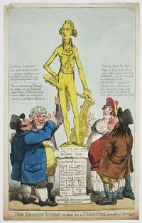 [William Pitt] The Brazen Image erected on a Pedestal wrought by Himself.