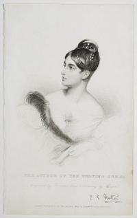 [Caroline Elizabeth Norton] The Author of ''The Undying One'', &c. C.E. Norton [facsimile signature].
