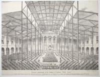 A View of the Grand Agricultural Dinner in Queen's College Quadrangle, Oxford, July 17th 1839.