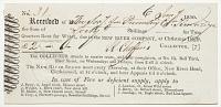 No. [31.] Received of [...] the Sum of [Forty] Shillings for Two Quarters Rent for Water, due to the New River Company, at Christmas 1829.