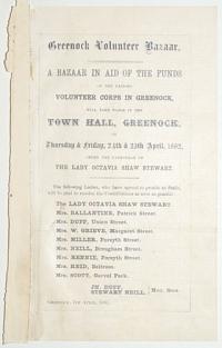 Greenock Volunteer Bazaar.