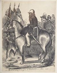 Sir Charles [Napier] reviewing the Brigade at Barrackpore, May 1849,