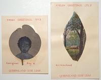 Xmas Greetings 1913. Queensland Gum Leaf.