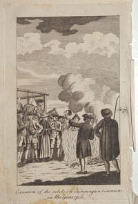 Execution of the rebels on Kennington Common in the year 1746.