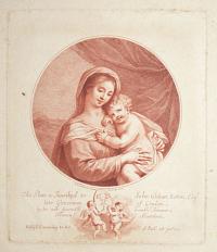 [Virgin Mary holding the infant Jesus] This Plate is Inscribed to John Gideon Loten, Esq.r late Governor of Ceylon