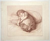 [A child asleep lying on a pillow.]