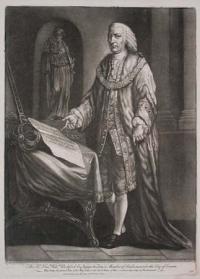 The Rt. Honble. Willm. Beckford Esqr. Lord Mayor & Member of Parliament for the City of London. This being the second Time of his Mayoralty, & the third Time of Representing that City in Parliament.