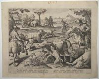 [Buffalo hunt] Bubalus agrestis, Rabidus, trux et ferus est Bos... 27 & XXXIII