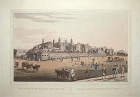 View of The Tower of London and The Mint. Vue de la Tour de Londres et de La Monnoie.