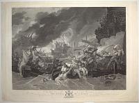 [Battle of La Hogue] To the Right Honourable the Lord Grosvenor, This Plate engraved from a Picture of The Battle of La Hogue