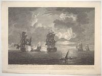 [Battle of Cartagena] The Monmouth of 64 Guns taking the Foudroyant a French Man of War of 84 Guns,