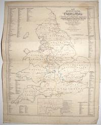An Ecclesiastical Map of England and Wales Shewing the Position of the Catholic Churches,