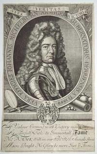 [John Michelburn] Vera Effiges Johannis Michelburn Armiger Gubernatoris Derrensis A. D 1686.