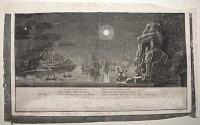 [Moonlit bay with a statue of Neptune] _ now glow'd the Firmament...