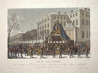 [Interment of Louis XVI at St Denis] Vue du Char Funèbre,
