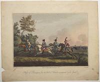 Flight of Buonaparte from the Field of Waterloo accompanied by his Guide.