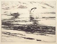 [Salmon on the Line] A Thirty-Pounder [in pencil].