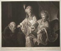 [Joseph in Egypt] Tum Josephum patrem suum Jacobum adduxit et in conspectu Pharaonis statuit.