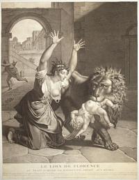 Le Lion de Florence out Trait Sublime de Maternité, Dédié aux Mères.