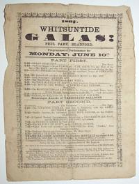 1867. Whitsuntide Galas! Peel Park, Bradford.