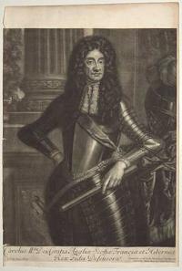 Carolus II.ds Dei Gratia Angliæ Scotiæ Franciæ et Hiberniæ Rex Fidei Defensor &c.