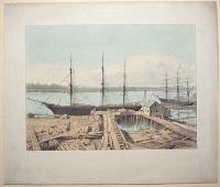 [Loading timber onto a ship, Canada.]