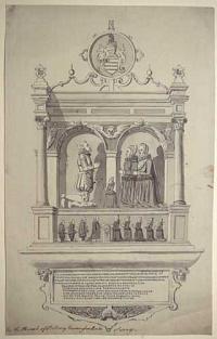 [Memorial to Sir Hugh Brawne in St Mary's Church Newington Butts]