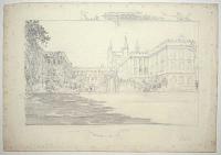 [New College, Oxford, rear view.]