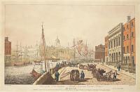 View of the Corn Exchange - Burgh Quay and Custom House. Dublin