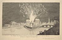 Feu d'Artifice Tire a Nantes sur les Decorations Dessinees et Peintes par Antoine Henon, Architecte et Peintre dela Ditte Ville.